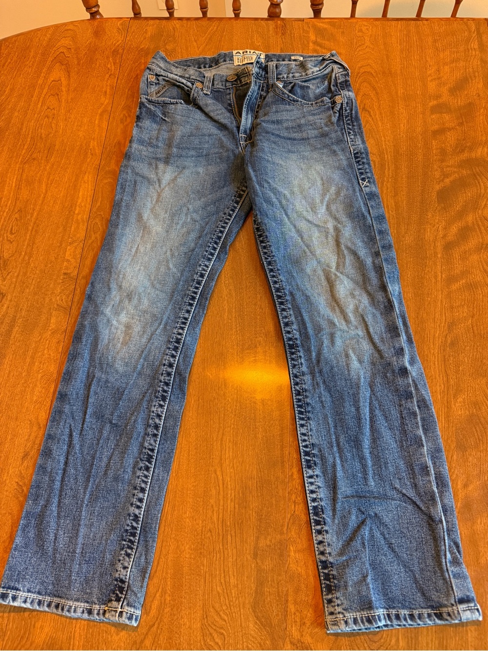 Ariat Men's Boot Cut Jeans in Medium Blue Wash